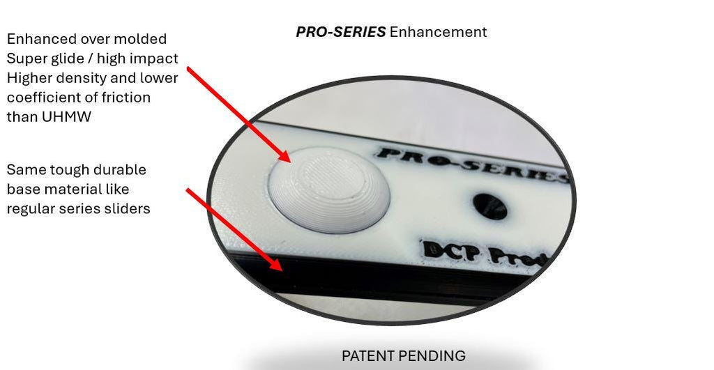 Goalie Pad Slider - Pro Series White