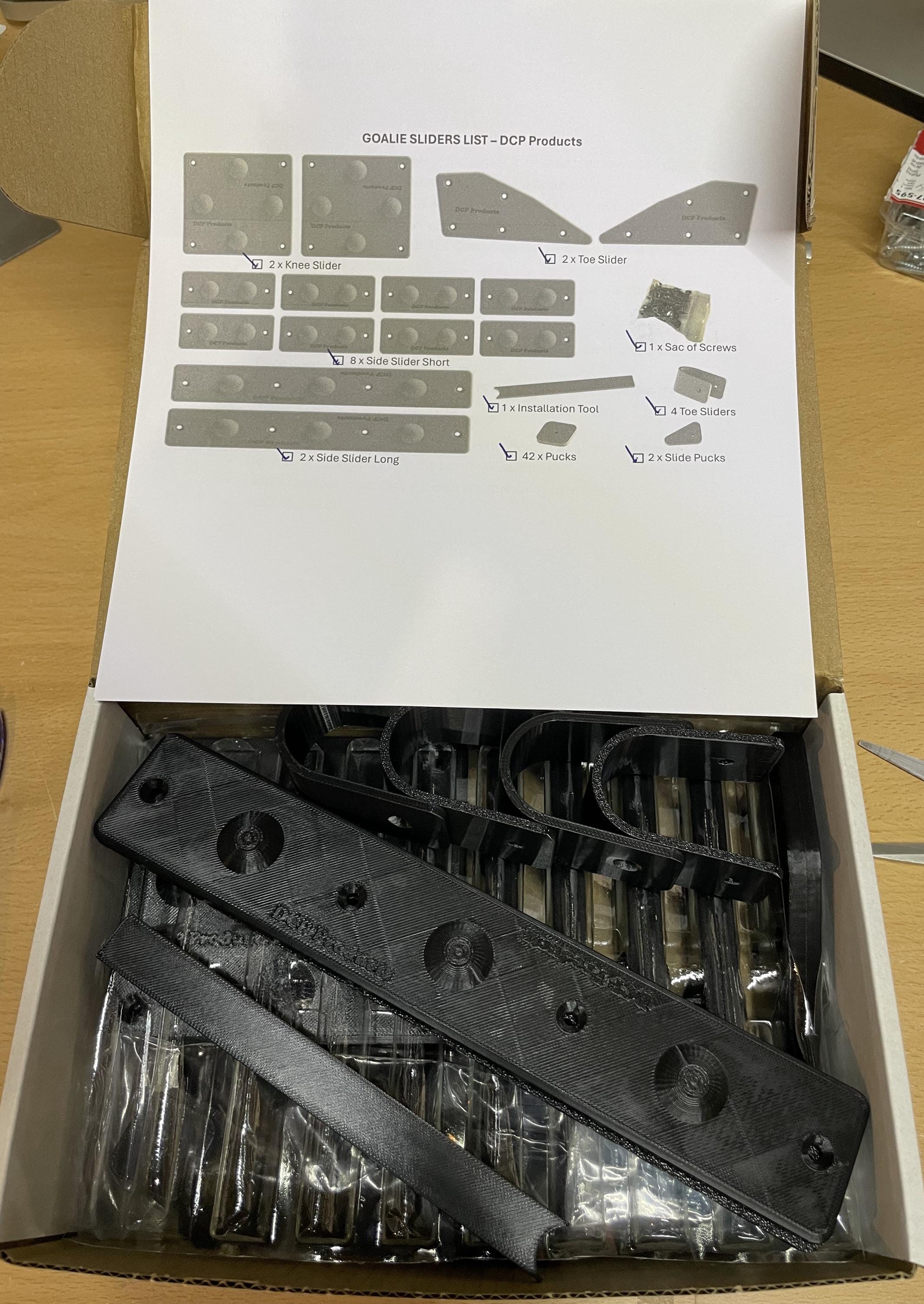 Goalie Pad Sliders - Black