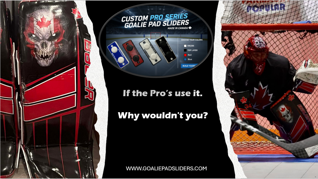 Goalie Pad Sliders - Pro Series White | DCP Products