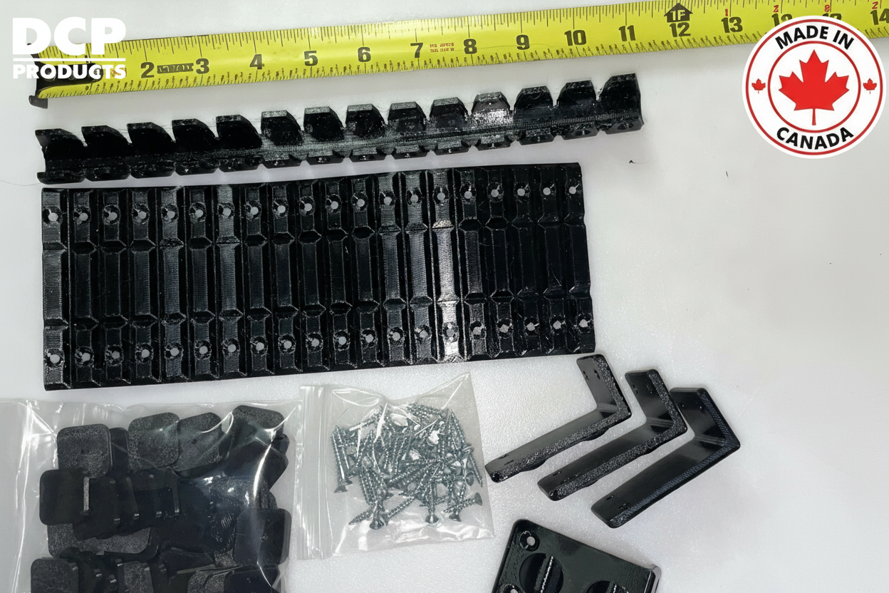 Black slider kit with DCP Products branding