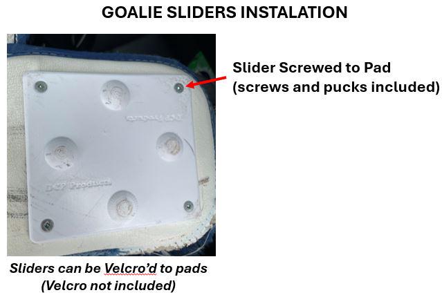 Goalie Pad Sliders - Black